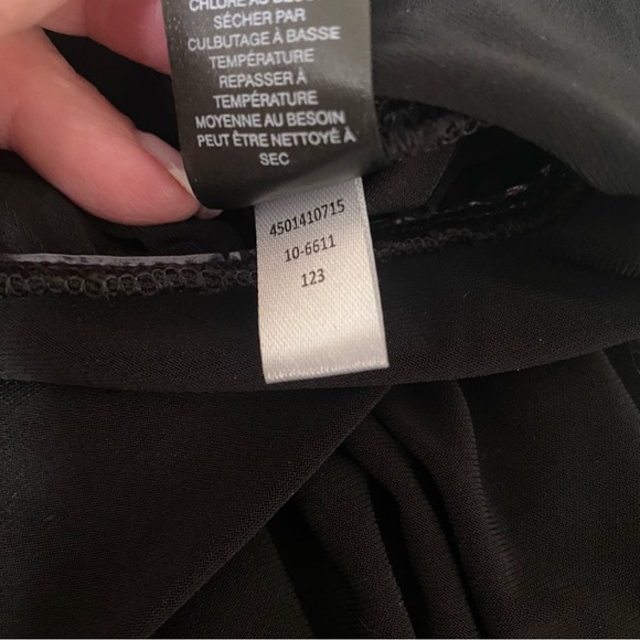 White House Black Market Halter Date Top Black Strappy Gold Accents XS Sexy - Picture 11 of 16